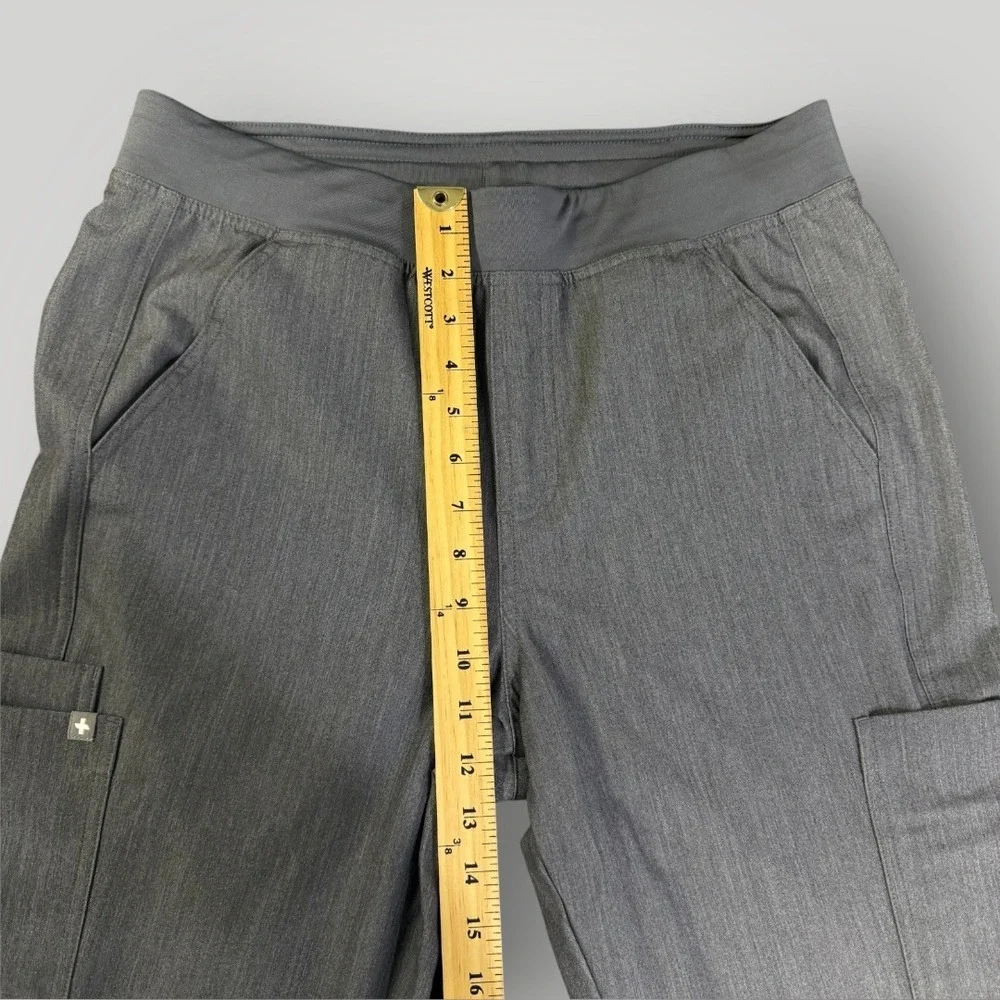 FIGS Mens Graphite Gray Technical Cargo Scrub‎ Pants T2001 Medium Drawstring
